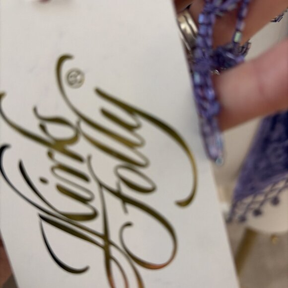 VTG Kirks Folly Beaded Velvet Peacock Scarf Shawl Wrap Triangular Stunning NWT - Picture 7 of 11